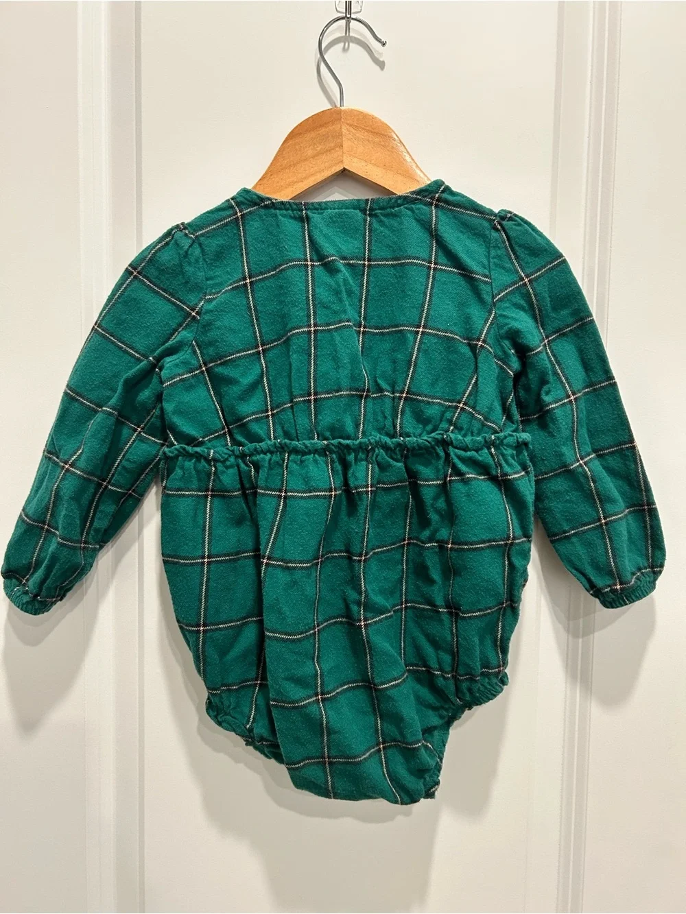 Plaid Romper with headband